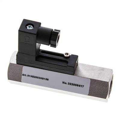 G1/2'' stainless variable area flow switch oil 0.8-3 l/min 350 bar