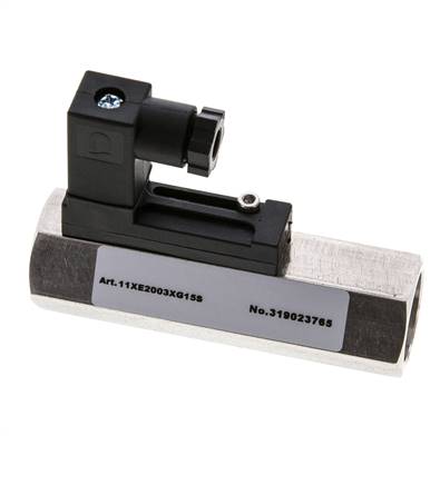 G1/2'' stainless variable area flow switch water 0.8-3.2 l/min 350 bar