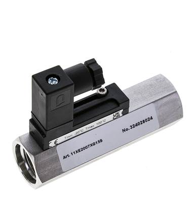 G1/2'' stainless variable area flow switch water 2-7 l/min 350 bar