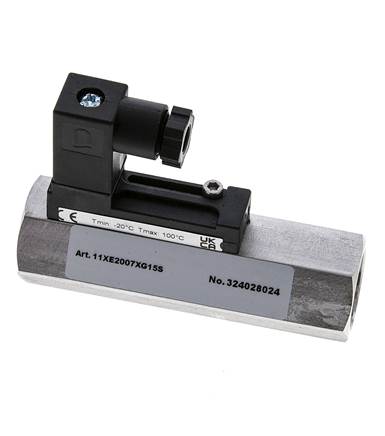 G1/2'' stainless variable area flow switch water 2-7 l/min 350 bar