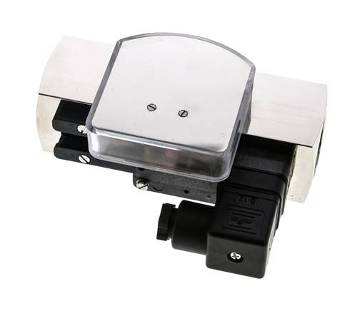 G1'' brass variable area flow meter & switch oil 0.1-0.8 l/min