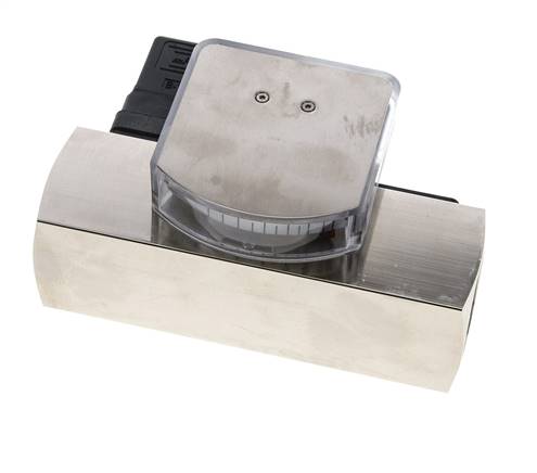 G1'' brass variable area flow meter & switch oil 1-4 l/min