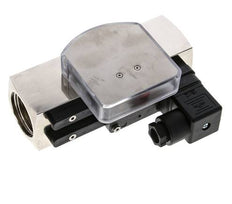 G1'' brass variable area flow meter & switch oil 1-4 l/min