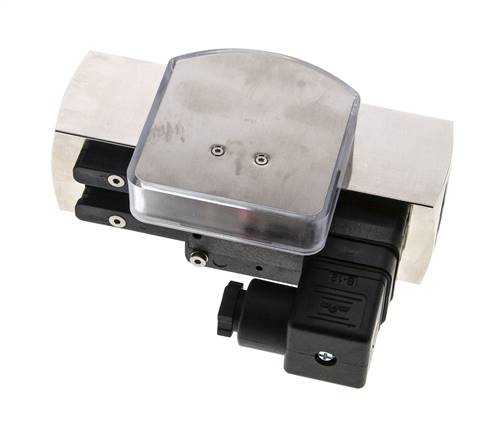 G1'' brass variable area flow meter & switch oil 1-4 l/min