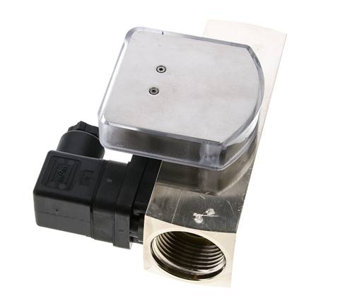 G1'' brass variable area flow meter & switch oil 3-10 l/min