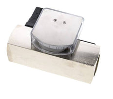 G1'' brass variable area flow meter & switch oil 5-15 l/min