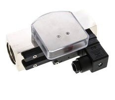 G1'' brass variable area flow meter & switch oil 5-15 l/min