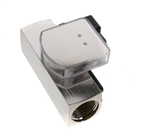 G1'' brass variable area flow meter & switch oil 8-24 l/min