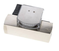G1'' brass variable area flow meter & switch oil 10-30 l/min