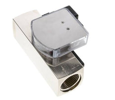 G1'' brass variable area flow meter & switch oil 10-30 l/min