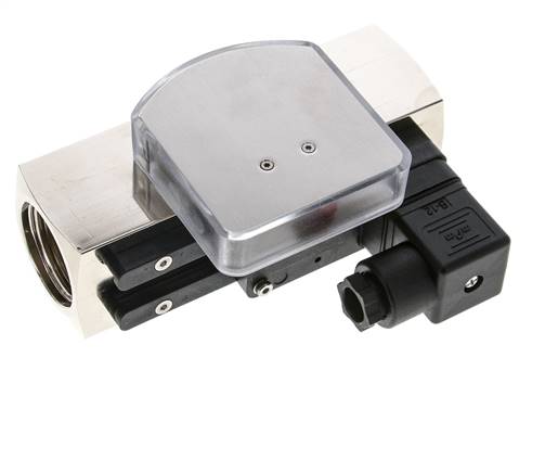 G1'' brass variable area flow meter & switch oil 10-30 l/min