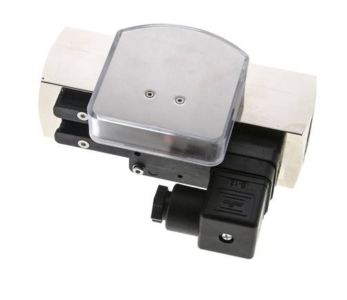 G1'' brass variable area flow meter & switch oil 10-30 l/min