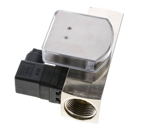 G1'' brass variable area flow meter & switch oil 10-30 l/min