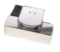 G1'' brass variable area flow meter & switch oil 15-45 l/min