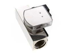 G1'' brass variable area flow meter & switch oil 30-90 l/min