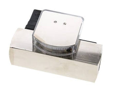 G1'' brass variable area flow meter & switch oil 35-110 l/min