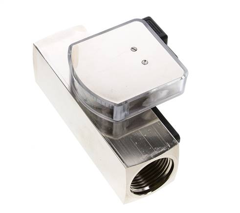 G1'' brass variable area flow meter & switch oil 35-110 l/min