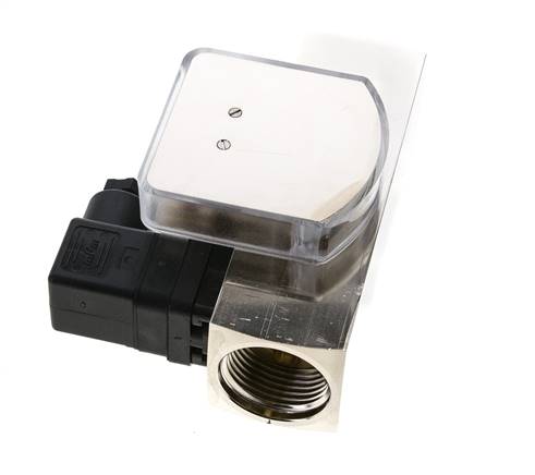 G1'' brass variable area flow meter & switch oil 35-110 l/min