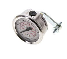 G1/4 Rear Connection Glycerine Pressure Gauge 0 to 1000 bar 63mm WIKA
