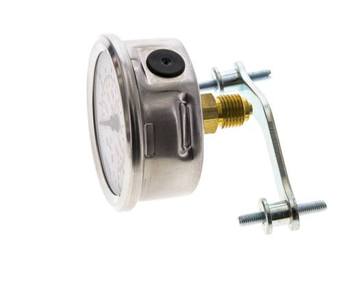 G1/4 Rear Connection Glycerine Pressure Gauge 0 to 1000 bar 63mm WIKA