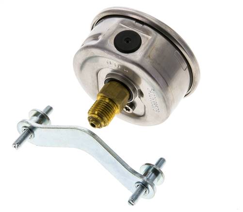 G1/4 Rear Connection Glycerine Pressure Gauge 0 to 1000 bar 63mm WIKA