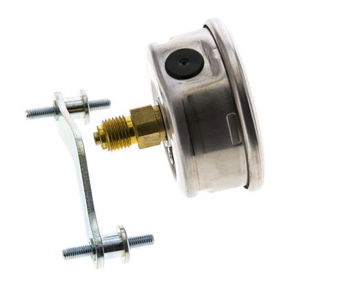 G1/4 Rear Connection Glycerine Pressure Gauge 0 to 1000 bar 63mm WIKA