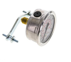 G1/4 Rear Connection Glycerine Pressure Gauge 0 to 1000 bar 63mm WIKA