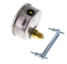 G1/2 Rear Connection Glycerine Pressure Gauge 0 to 10 bar 100mm WIKA
