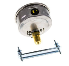 G1/2 Rear Connection Glycerine Pressure Gauge 0 to 10 bar 100mm WIKA