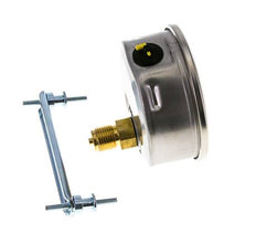G1/2 Rear Connection Glycerine Pressure Gauge 0 to 10 bar 100mm WIKA