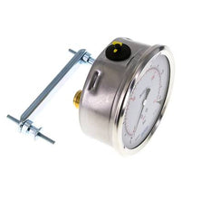 G1/2 Rear Connection Glycerine Pressure Gauge 0 to 10 bar 100mm WIKA