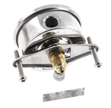 G1/4 Rear Connection Glycerine Pressure Gauge 0 to 25 bar 63mm