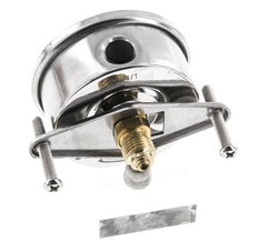 G1/4 Rear Connection Glycerine Pressure Gauge 0 to 25 bar 63mm