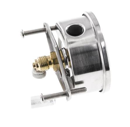 G1/4 Rear Connection Glycerine Pressure Gauge 0 to 25 bar 63mm