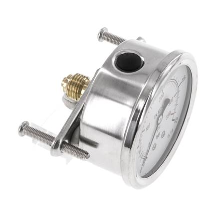 G1/4 Rear Connection Glycerine Pressure Gauge 0 to 25 bar 63mm