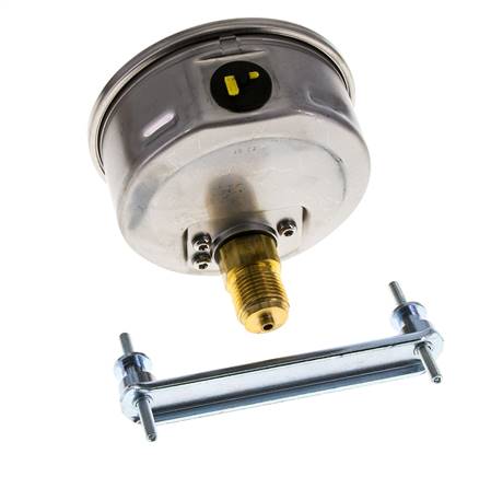 G1/2 Rear Connection Glycerine Pressure Gauge 0 to 60 bar 100mm WIKA
