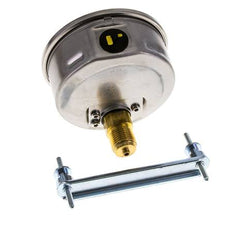 G1/2 Rear Connection Glycerine Pressure Gauge 0 to 60 bar 100mm WIKA