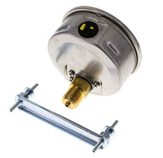 G1/2 Rear Connection Glycerine Pressure Gauge 0 to 60 bar 100mm WIKA