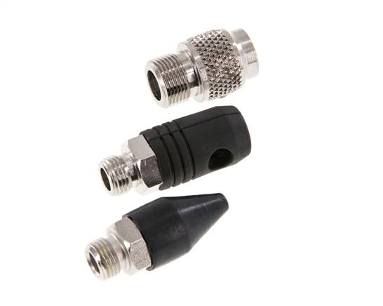 TYPHOON Standard/Pro Rubber Nozzle Set (Safety Nozzle Cone Nozzle) With Male Thread