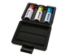 3-Piece Power Socket Set In Plastic Magazine 1/2" (12.7 mm)