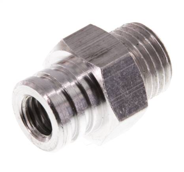 G 1/4'' Male Aluminum Suction Cup Nozzle DN 6.5 SW 17 [2 Pieces]