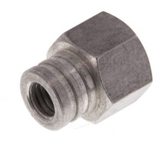 G 1/4'' Female Aluminum Suction Cup Nozzle DN 6.5 SW 17 [2 Pieces]