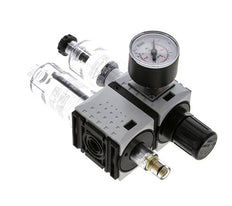 FRL 2-Part G1/4'' 800 l/min 0.5-10.0bar/7-145psi Semi-Auto 40 mm Pressure Gauge Polycarbonate Futura 0
