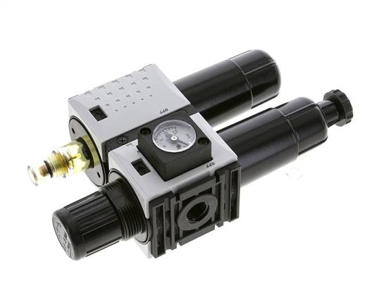 FRL 2-Part G1/4'' 800 l/min 0.5-8.0bar/7-116psi Semi-Auto Metal Futura 0