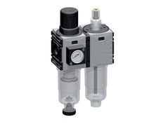 FRL 2-Part G1/4'' 800 l/min 0.5-8.0bar/7-116psi Semi-Auto 40 mm Pressure Gauge Metal Futura 0
