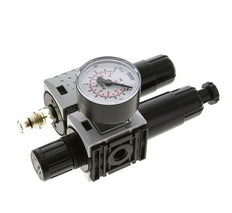 FRL 2-Part G1/4'' 800 l/min 0.5-8.0bar/7-116psi Semi-Auto 40 mm Pressure Gauge Metal Futura 0