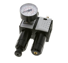 FRL 2-Part G1/4'' 800 l/min 0.5-8.0bar/7-116psi Semi-Auto 40 mm Pressure Gauge Metal Futura 0