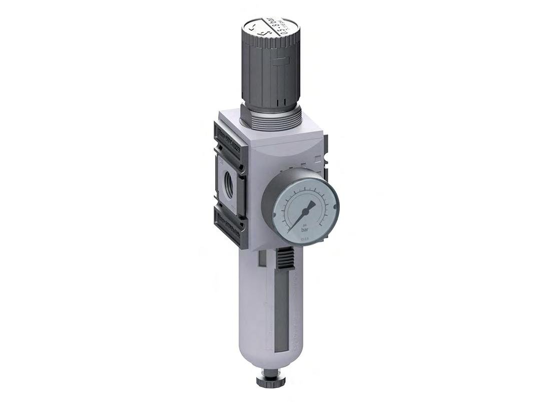 Filter-Regulator G3/8'' 4500 l/min 0.1-2.0bar/1-29psi Auto Metal Futura 2