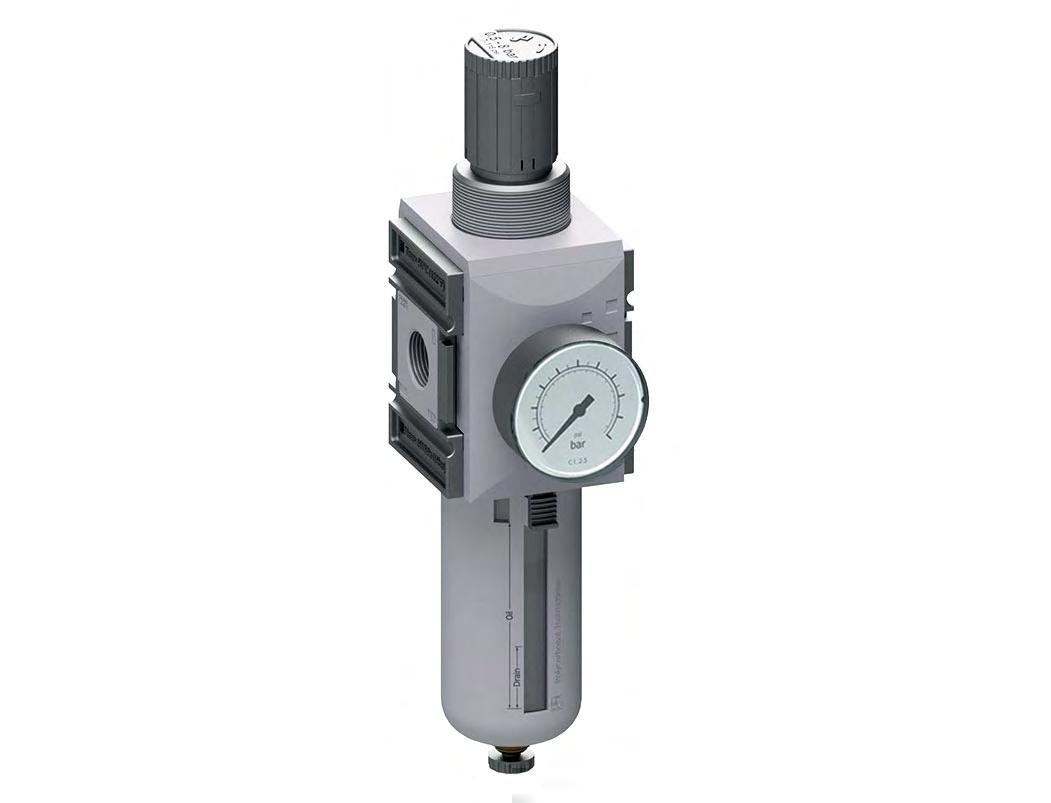 Filter-Regulator G1'' 13000 l/min 0.2-4.0bar/3-58psi Auto (Closed Without Pressure) Polycarbonate Futura 4