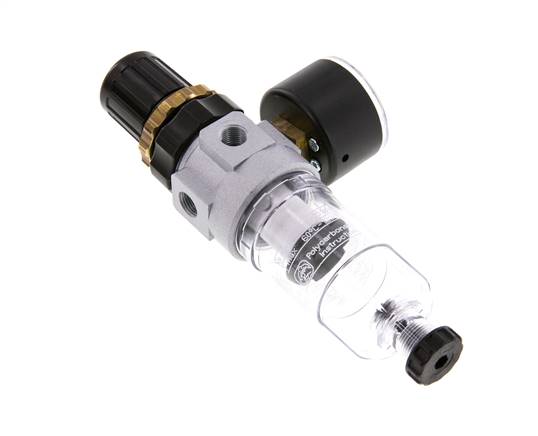 Filter-Regulator G1/8'' 350 l/min 0.5-16.0bar/7-232psi Semi-Auto Polycarbonate Standard 0